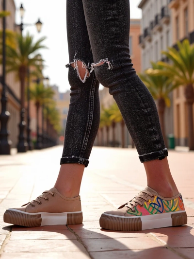 Adidași Royalfashion pentru femei cu imprimeu în formă de inimă Sercess