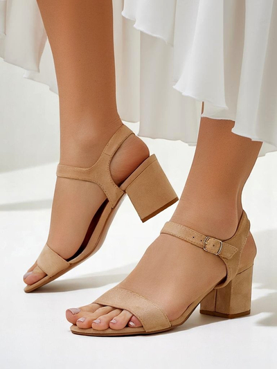 Sandale de damă din suede ecologic Royalfashion Quarter