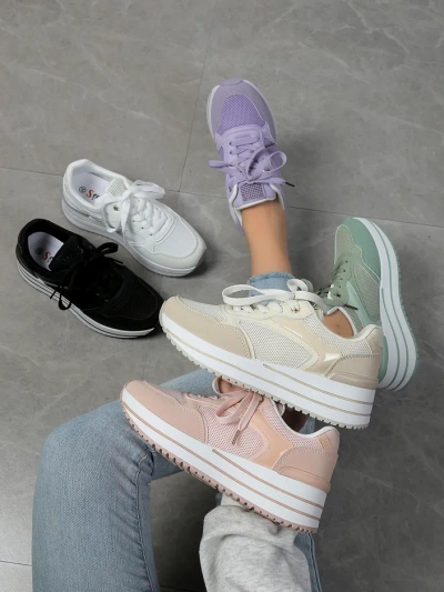 Royalfashion Pantofi sport pentru femei pe platformă Revided