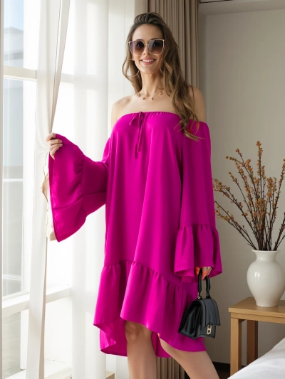 Rochie Royalfashion pentru femei a'la spaniolă cu volane, oversized