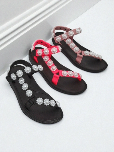 Sandale babskie Royalfashion Perseida nwa pa platfòm ak pèl