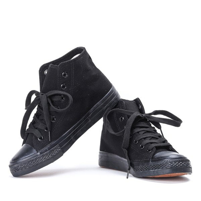 Klasyczne trampki w kolorze czarnym Laurette - Obuwie