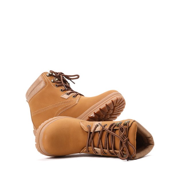 Karmelowe nieocieplane trapery Kiki - Obuwie