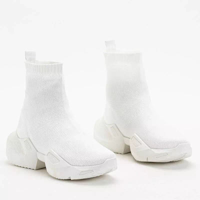 OUTLET Pantofi sport inalti dama Gohi albi - Incaltaminte
