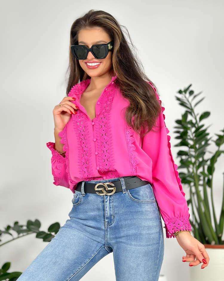 Royalfashion Cămașă din dantelă pentru femei