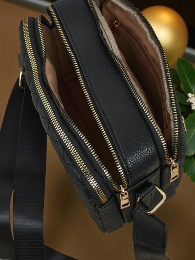 Geantă mică de damă matlasată din piele ecologică Corinne