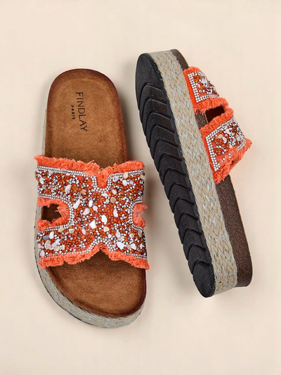 Royalfashion Papuci de damă cu ornamente Candy Candy