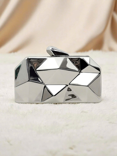 Royalfashion Geantă plic pentru femei Metal Muse