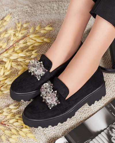 Royalfashion Mocasini de damă cu ornament Leyla