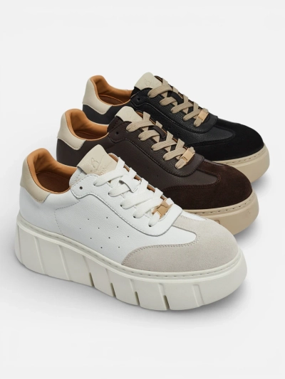 Sneakers sport damă din piele naturală Taures