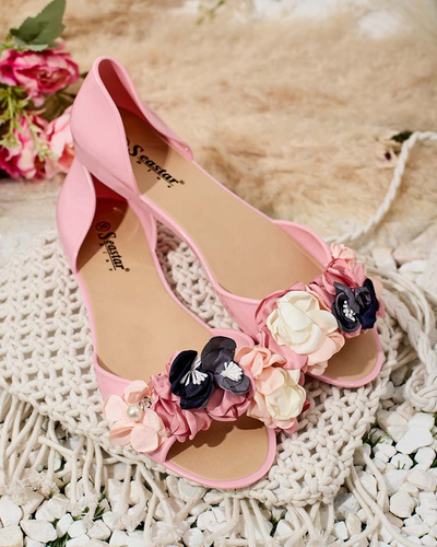 Royalfashion Balerini din cauciuc cu floare Koddies