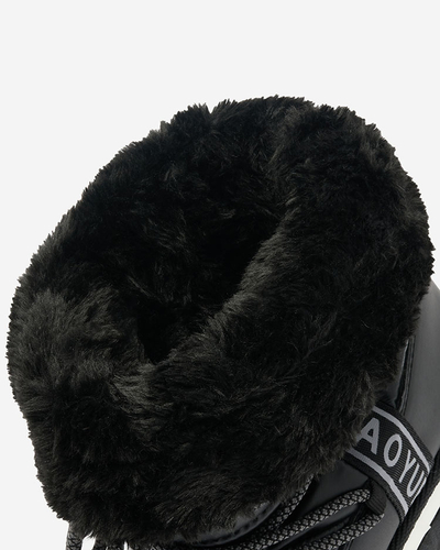 Royalfashion Negru cizme de zăpadă pentru femei Gepanden