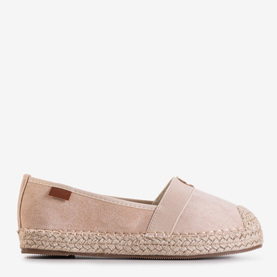 Espadrile dama bej cu toc plat Anatola - Pantofi