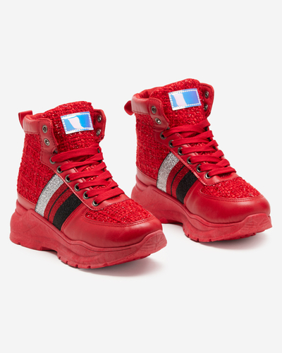 Adidasi sport roșii de damă Hasmali - Încălțăminte