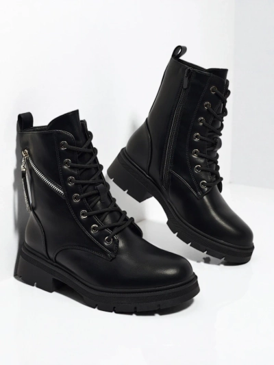 Botine workery de damă cu decorațiuni Kassira