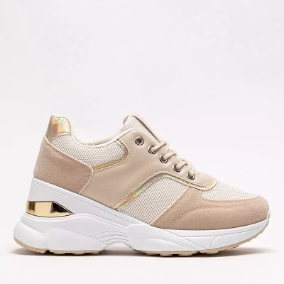 OUTLET Pantofi sport bej, adidasi dama Mariuopo - Incaltaminte