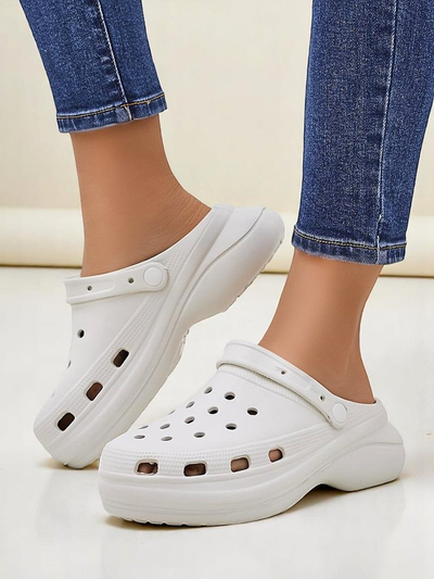 Sandale din cauciuc pentru femei Royalfashion cu decupaje Dellosa