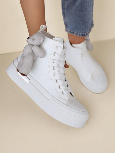 Royalfashion Adidași de damă tip high-top cu ursuleț Tedi
