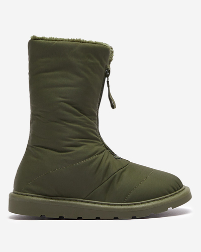 Cizme de damă verde închis a'la cizme de zăpadă Tirigga- Footwear