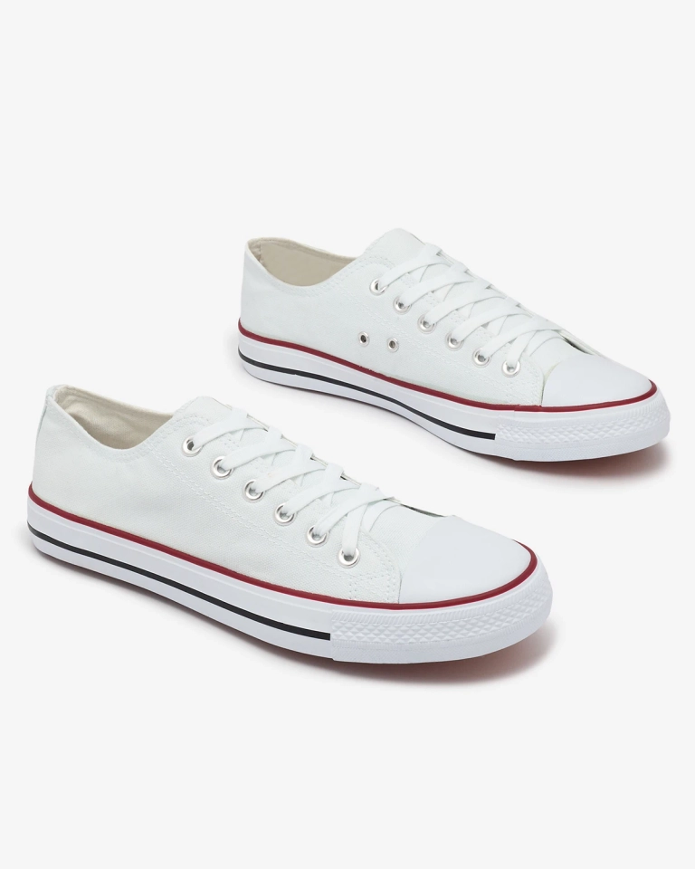 OUTLET Royalfashion Adidași cu șiret Ekileff alb pentru bărbați