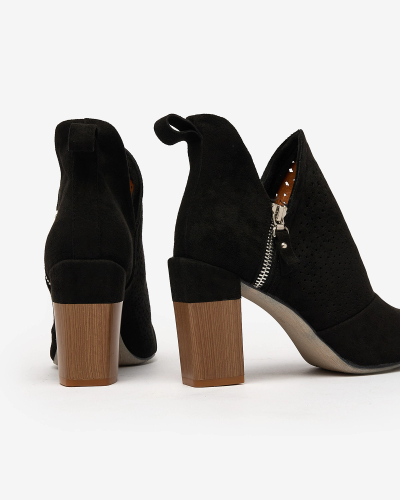 Royalfashion Cizme stiletto mai înalte pentru femei negre Swerros