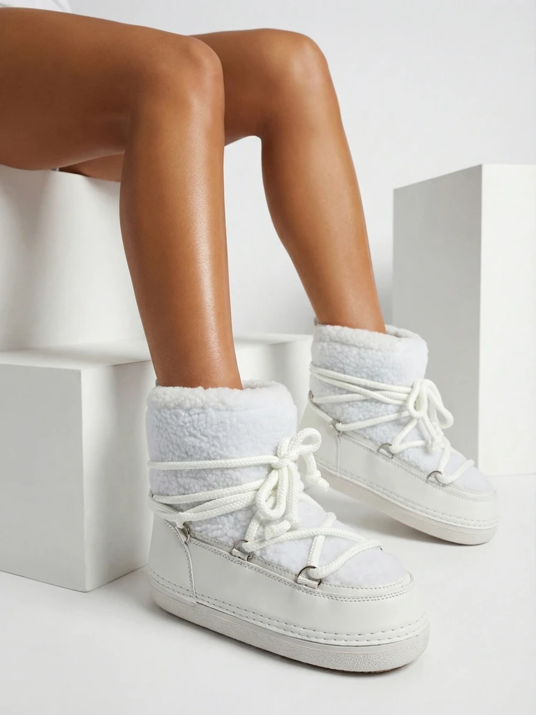 Cizme de zăpadă de damă cu blană Uvella