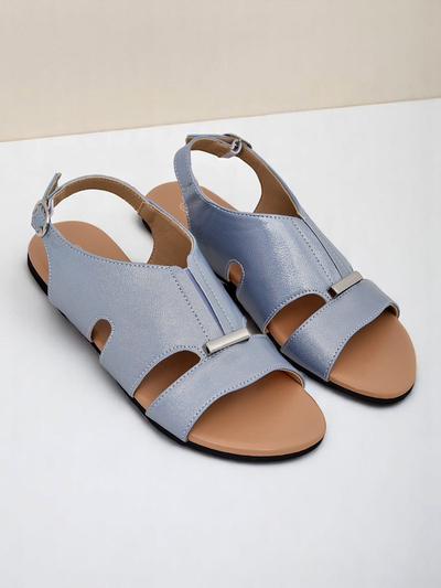 Royalfashion Sandale de damă cu talpă plată Solea Comfort