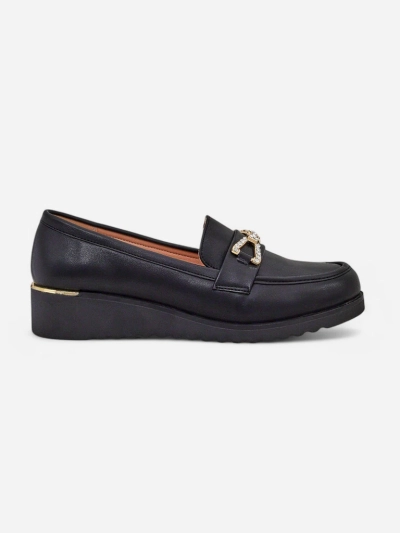 Mocasi de damă Royalfashion pe o platformă joasă Leffo