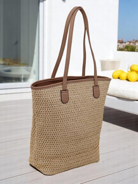 Royalfashion Geantă mare de damă din paie Solea Bag