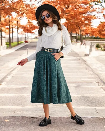 Fusta midi pentru femei de la Royalfashion