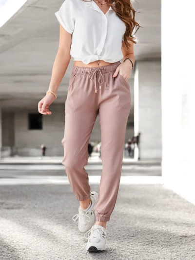 Pantaloni Royalfashion pentru femei cu elastic la sfârșitul picioarelor