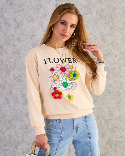 Royalfashion Hanorac cu imprimeu subțire din bumbac pentru femei