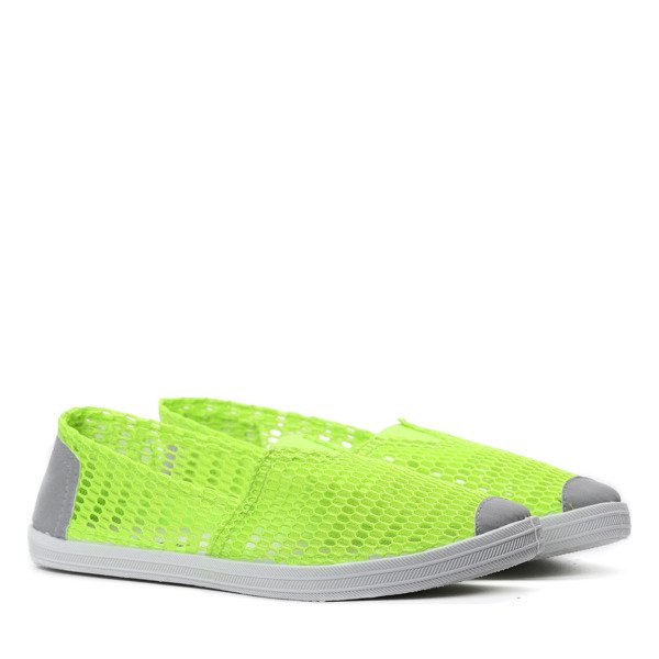 Zielono- neonowe slip on Donna- Obuwie