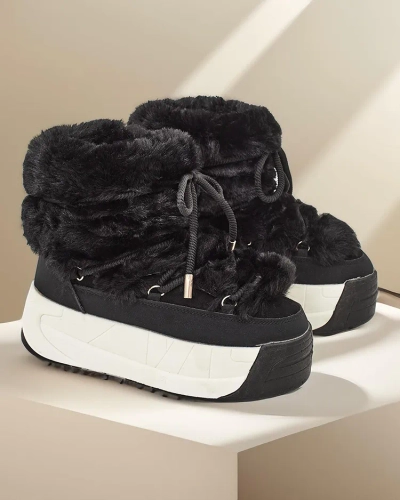 Cizme de zăpadă pentru femei Royalfashion Rozuri