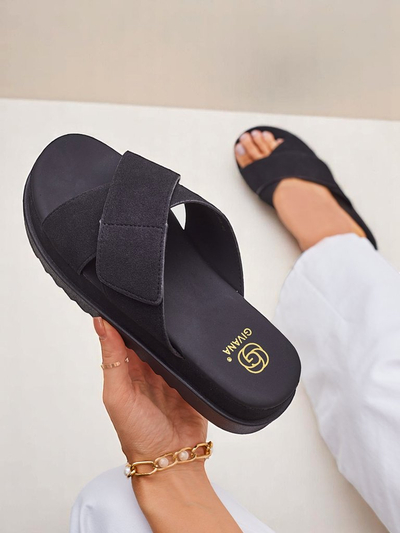Royalfashion Sandale plate pentru femei Evre