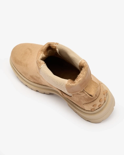 Royalfashion Cizme izolate de damă în culoarea camel Comfy Walk