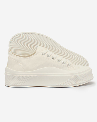 Royalfashion White Luceri platform sports sneakers