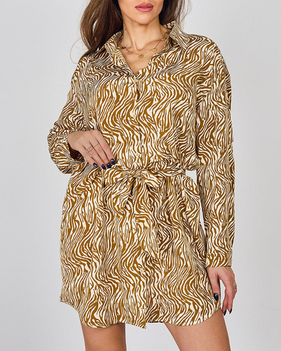 Rochie mini pentru femei Royalfashion cu model a'la zebră