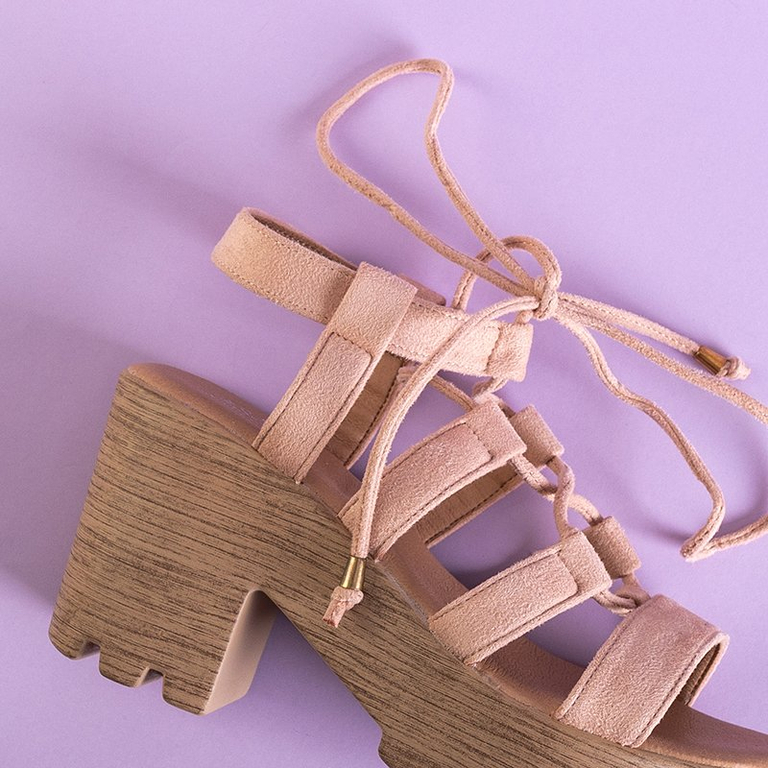 Sandale de culoare roz deschis pentru femei pe postul Tili - Încălțăminte