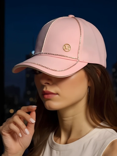 Royalfashion Șapcă cu strasuri ShineCap
