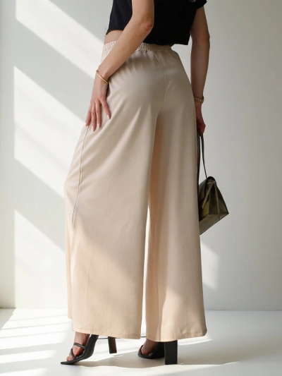 Pantaloni largi pentru femei Royalfashion