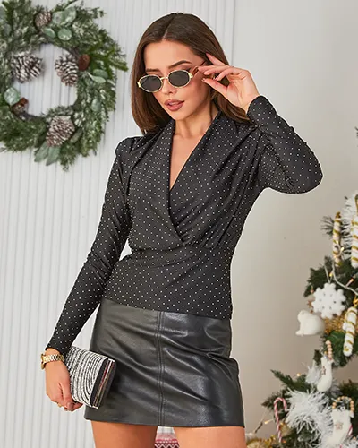 Bluza de femei Royalfashion cu zirconii