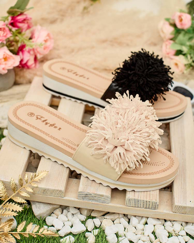 Royalfashion Women's Fasis Tassel Flip Flops