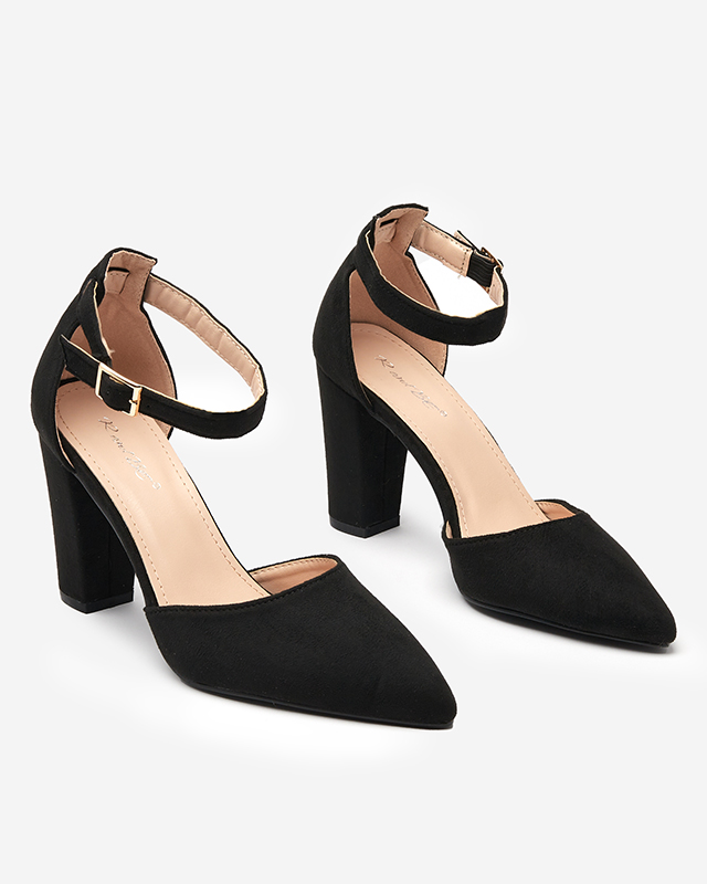 OUTLET Sandale negre dama pe post Kinotia - Incaltaminte