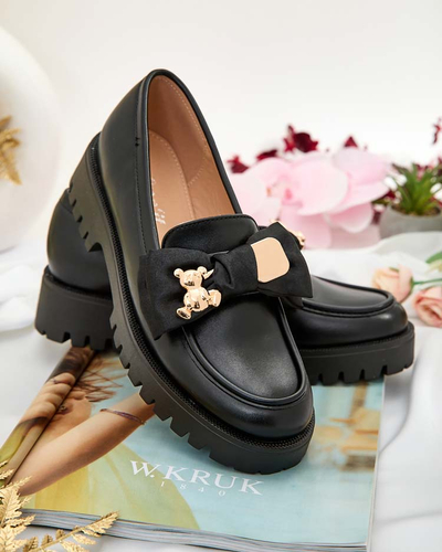 Royalfashion Mocasini de damă cu fundiță Mantarme