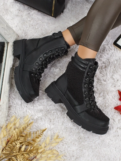 Botine workery de damă cu blană Ardella