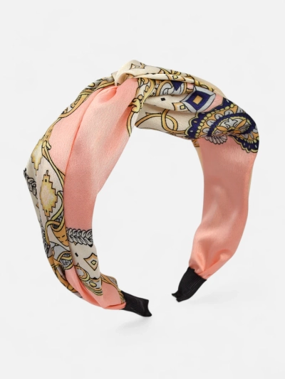 Royalfashion Opaska damska w stylu apaszki z eleganckim printem