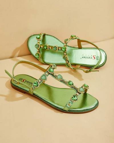 Royalfashion Sandale femei Selina zirconiu