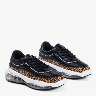 Ghete leopard Gromin negre - Încălțăminte