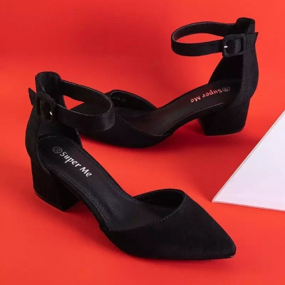 OUTLET Sandale de dama negre pe post Juti - Incaltaminte